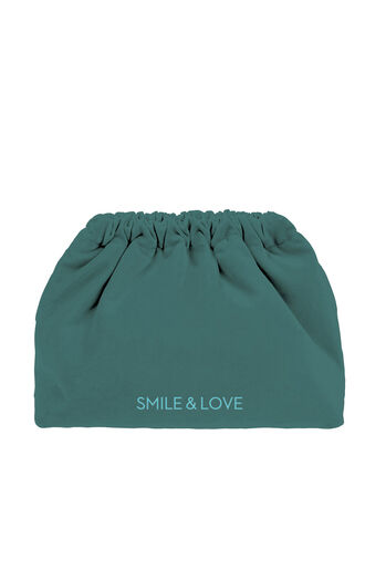 Velvet Clutch Blue "Smile & Love"