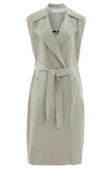 Trenchcoat-Weste mit Baumwolle  - IQ STUDIO