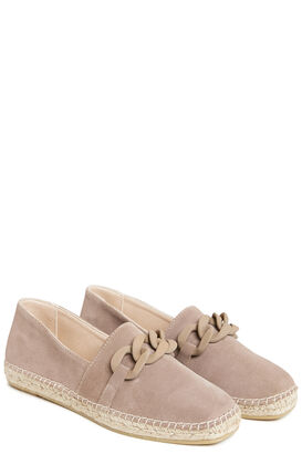 Chain Loafer aus Veloursleder
