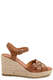 Wedges mit Leder