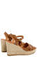 Wedges mit Leder