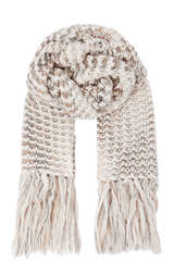 Gestrickter Schal mit Mohair - BLOOM
