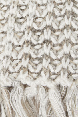 Gestrickter Schal mit Mohair