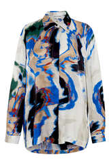 Oversize-Bluse Jitterbug mit Seide - MUNTHE