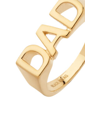 Vergoldeter Ring Dad