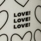 Porzellanbecher Herz & Love 