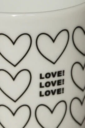 Porzellanbecher Herz & Love 