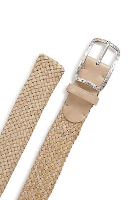 Leather Belt with Braided Look