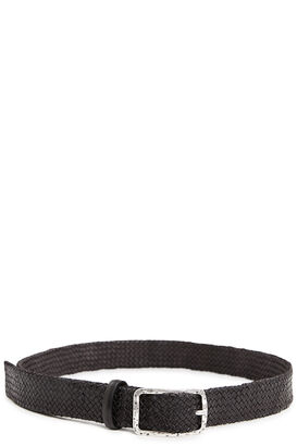 Leather Belt with Braided Look