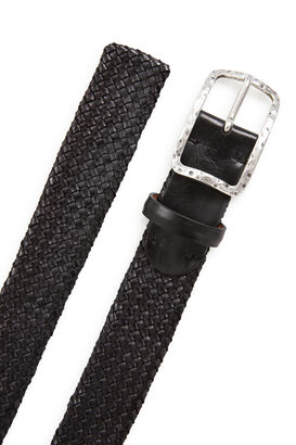 Leather Belt with Braided Look