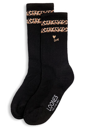 Tennissocken mit Leoprint