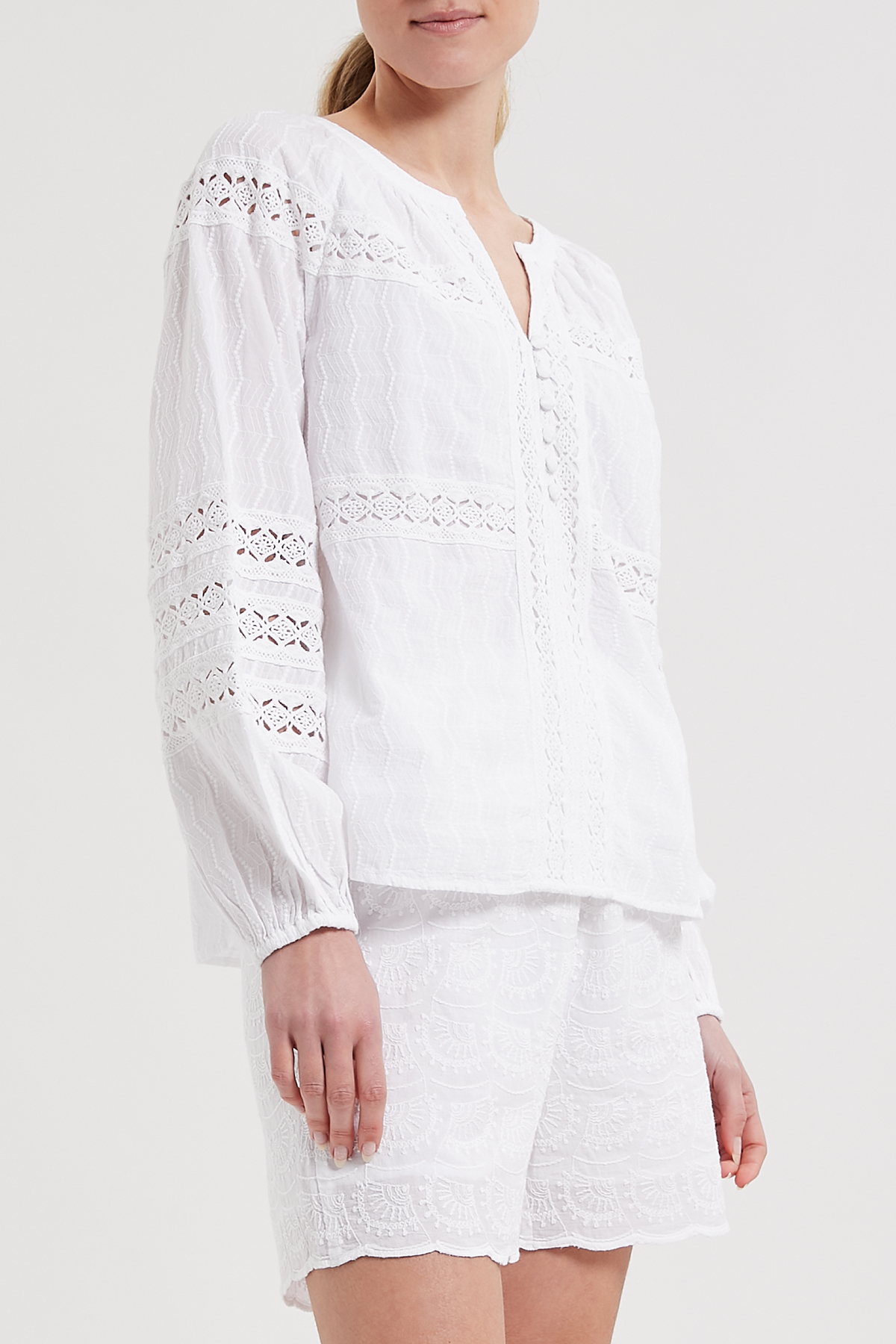 Bluse aus bestickter Baumwolle | BLOOM