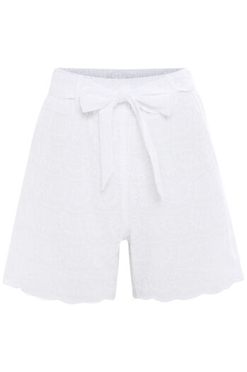 Shorts aus bestickter Baumwolle 