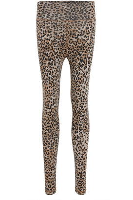 Leggings Leopard aus Baumwoll-Stretch