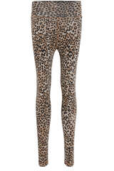 Leggings Leopard aus Baumwoll-Stretch