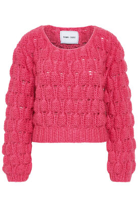 Handgestrickter Pullover Angel mit Mohair