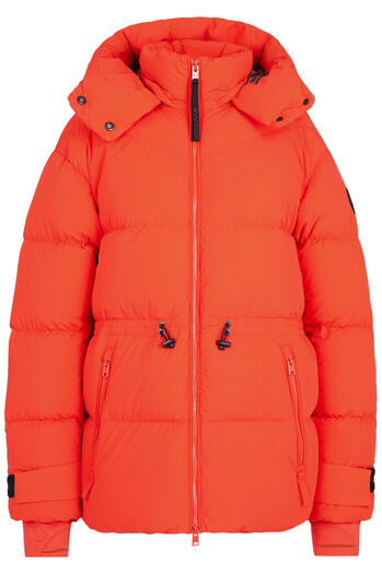 Daunenjacke mit abnehmbarer Kapuze