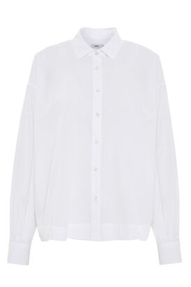 Bluse mit geradem Saum