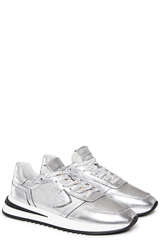 Sneaker Tropez 2.1 Low Metal Argent - PHILIPPE MODEL