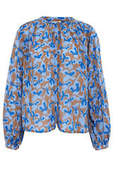Bluse mit Print aus Baumwoll-Voile - CLOSED