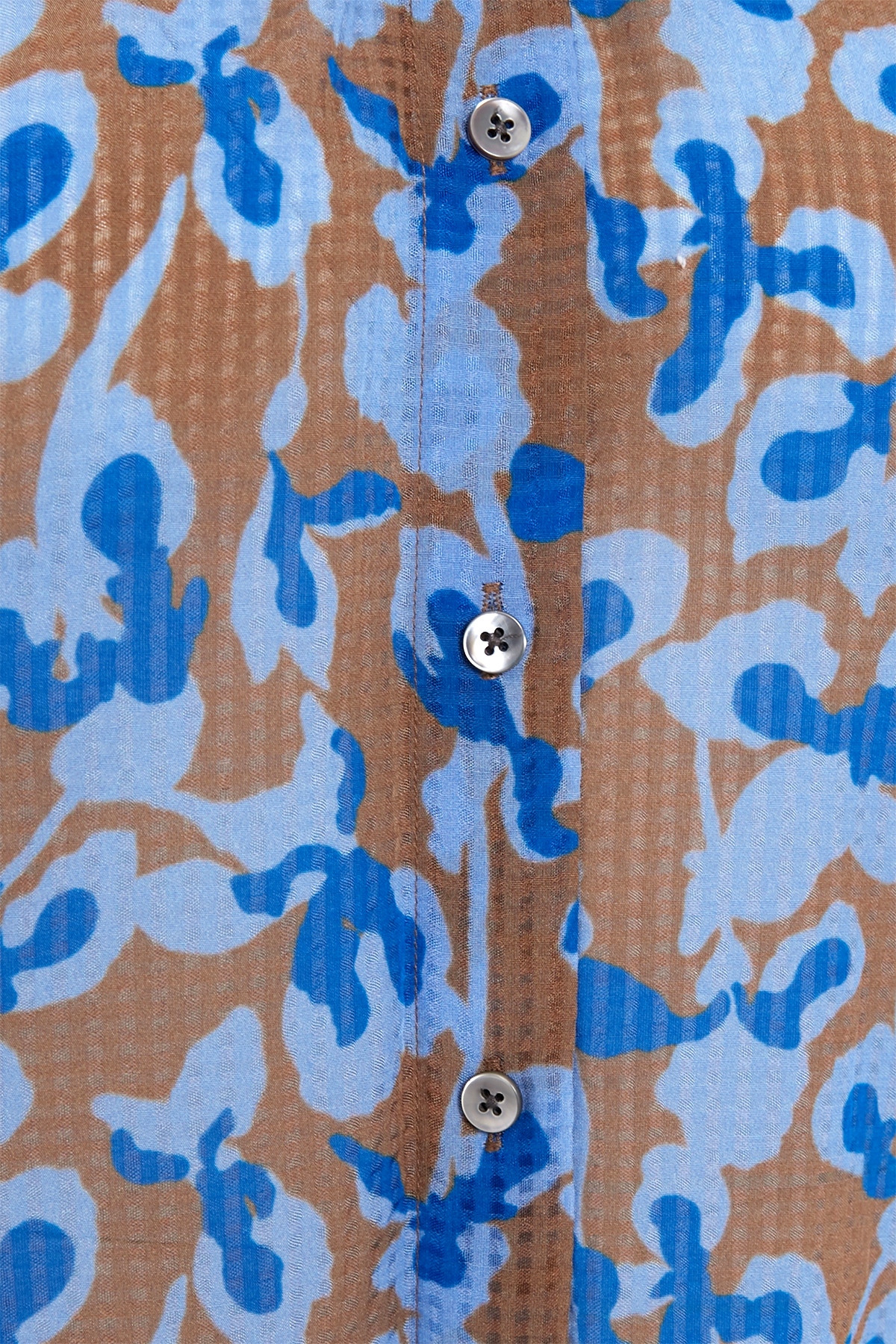Bluse mit Print aus Baumwoll-Voile