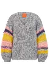 Handstrick Pullover mit Kid Mohair  - LES TRICOTS D'O!