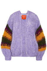 Handstrick Cardigan mit Kid Mohair - LES TRICOTS D'O!