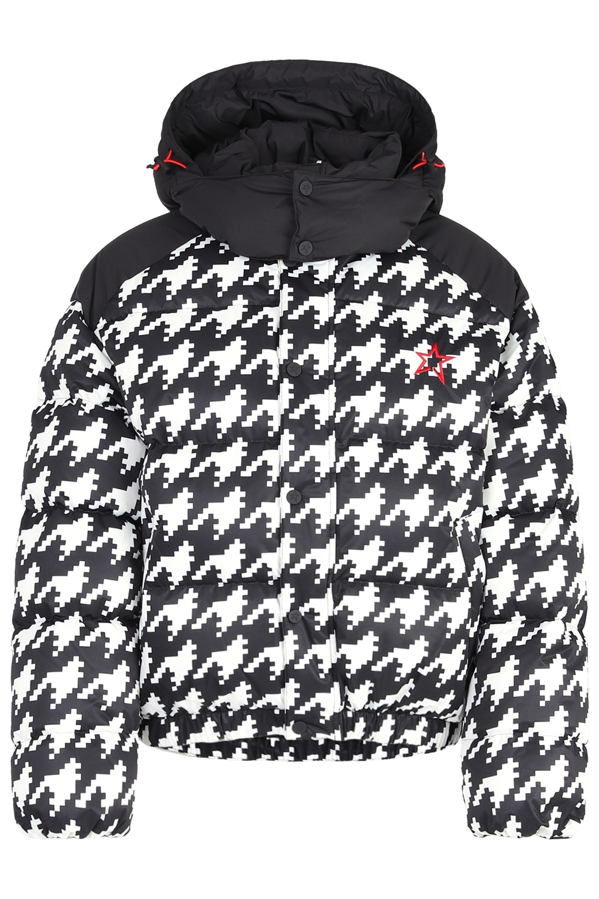 Moment Puffer Houndstooth Print Jacket