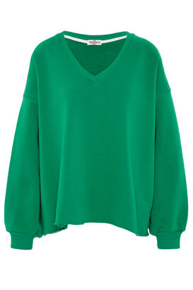 Sweatshirt mit Häkel-Applikation