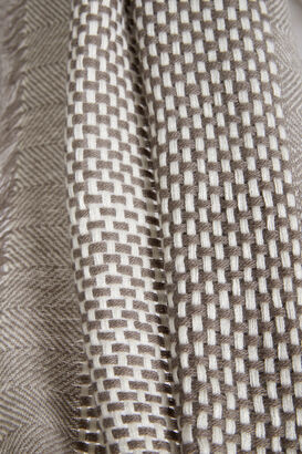 Handgewebter Schal aus Cashmere 