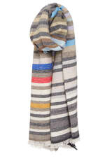 Handwoven Cashmere Scarf Diana - CASHMERE BLUES