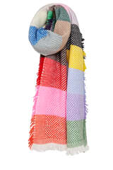 Handwoven Cashmere Scarf  - CASHMERE BLUES