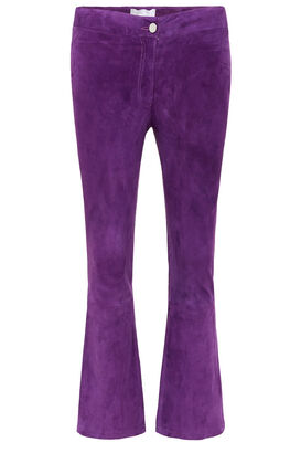 Suede Leather Pants