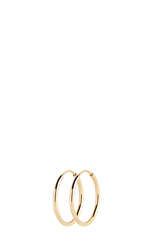 Vergoldete Ohrringe Senorita 25 Hoops - MARIA BLACK