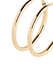 Gold Plated Earrings Senorita 25 Hoops