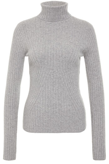 Rollkragenpullover mit Cashmere