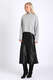 Midi Skirt in Satin Look