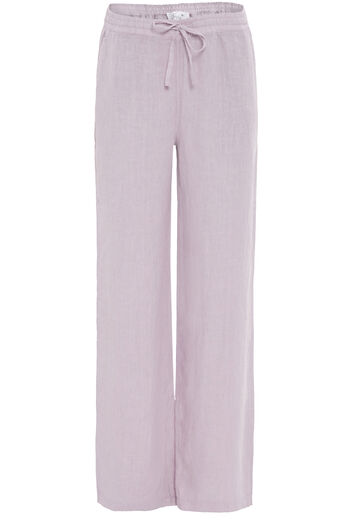 Linen Trousers with Washed Finish