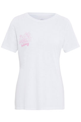 Cotton and Viscose T-Shirt