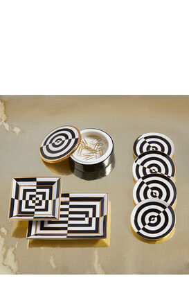 Schale Op Art aus Porzellan