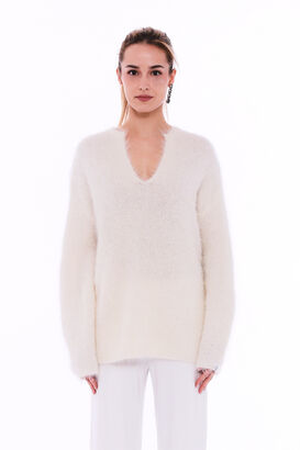 Oversized Pullover Hairy Knit