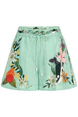 Printed Linen Shorts Meagan 