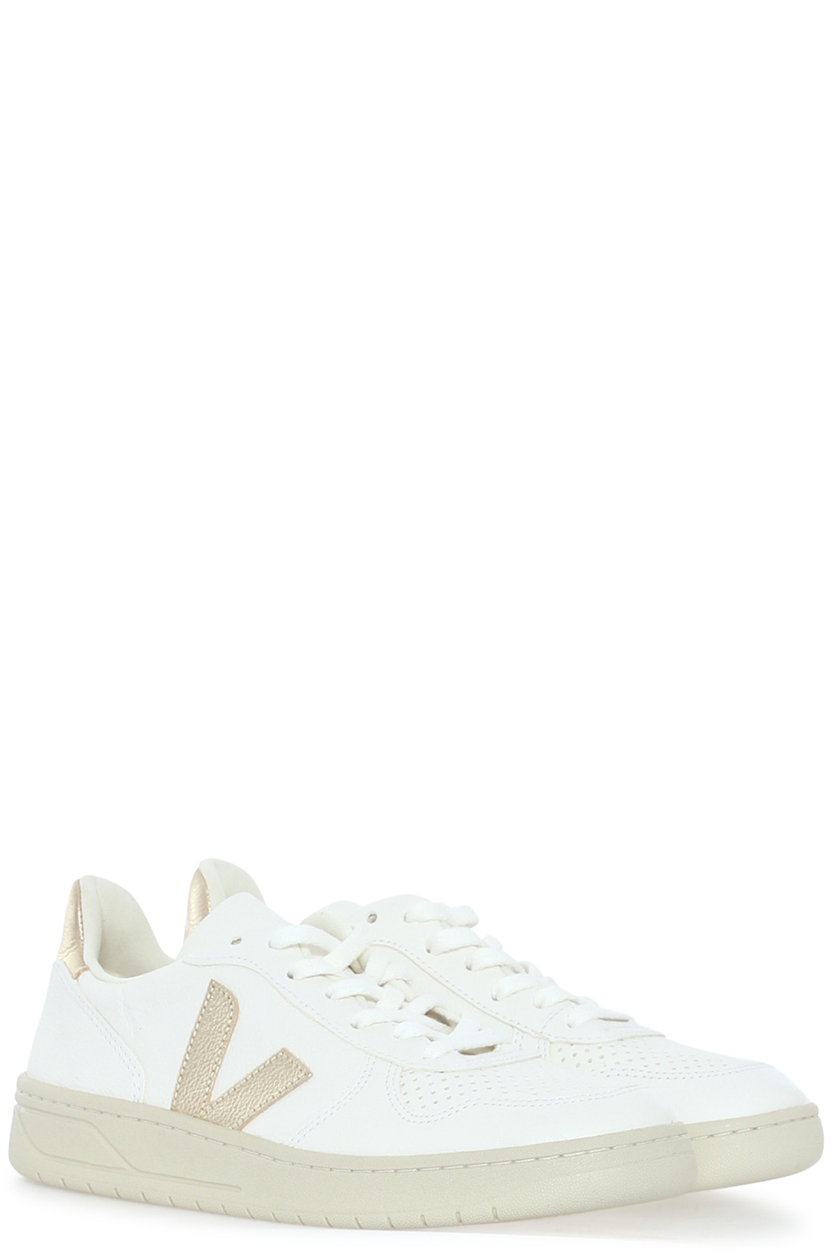 Sneaker V-10 Leather Extra White Platine 