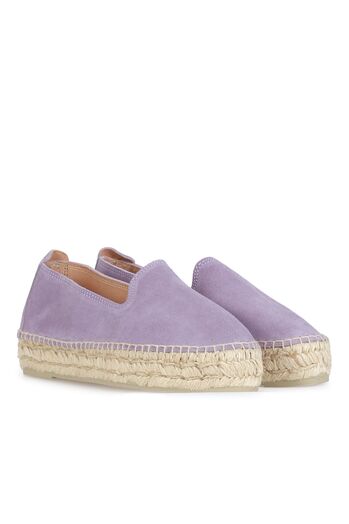 Espadrilles mit Veloursleder