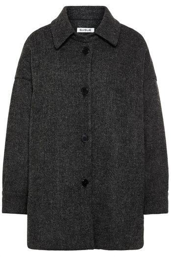 Kurzmantel Coat mit Schurwolle