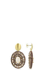 Ohrringe Belle Oval M mit Stein - LOTT GIOIELLI