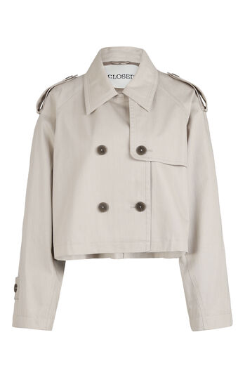 Cotton Trench Jacket 