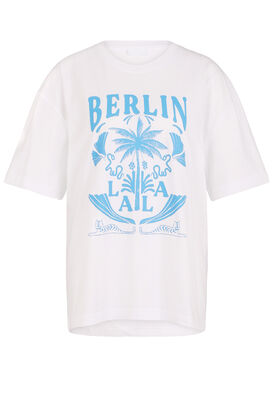 T-Shirt Celia Palm White