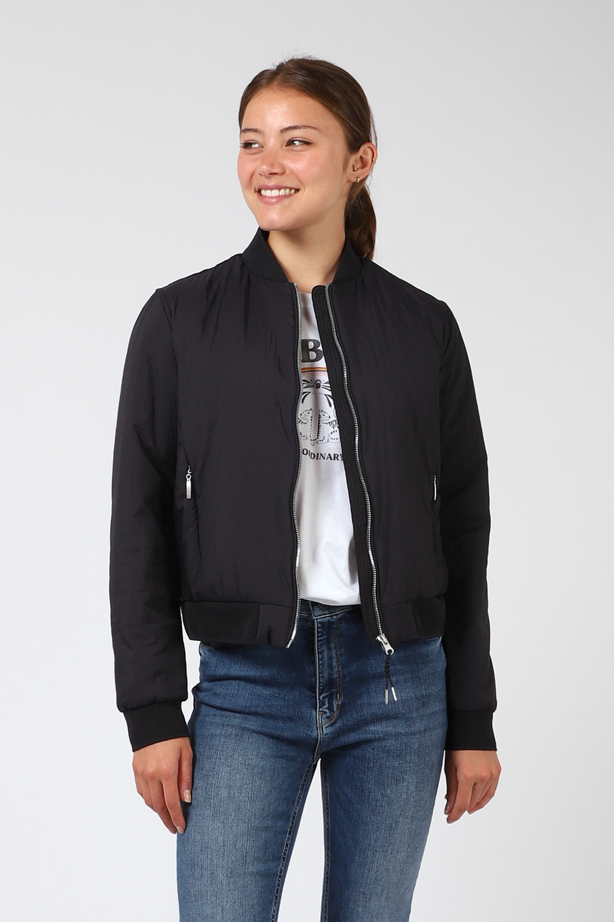 Damen Jeansjacke New Yorker Jeans Jacke Oversize Jeansjacke