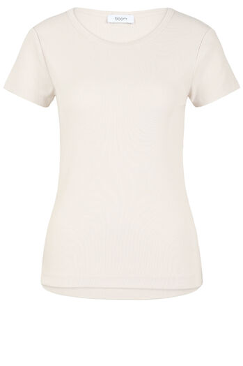 Ribbed cotton T-shirt